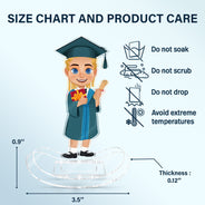 Custom Photo Happy Graduation Kids - Gift For Children, Grandkids - Personalized Acrylic Shaking Stand