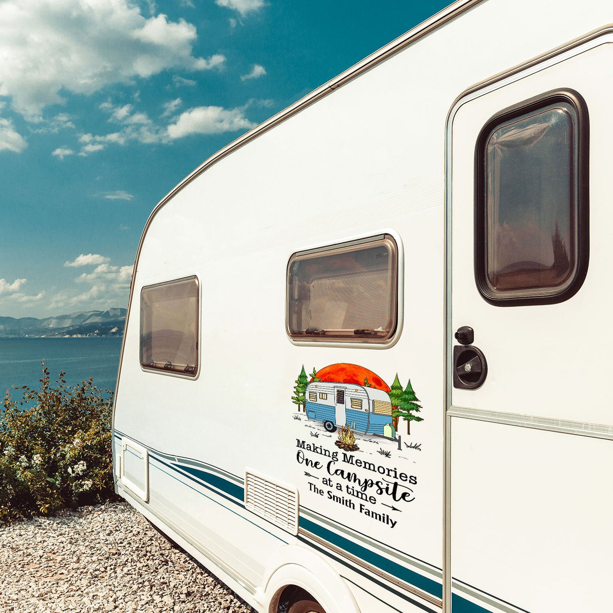 Wanderlust Find What You Love And Let It Save You - Gift For Camping Lovers - Personalized Camping Decal, Decor Decal