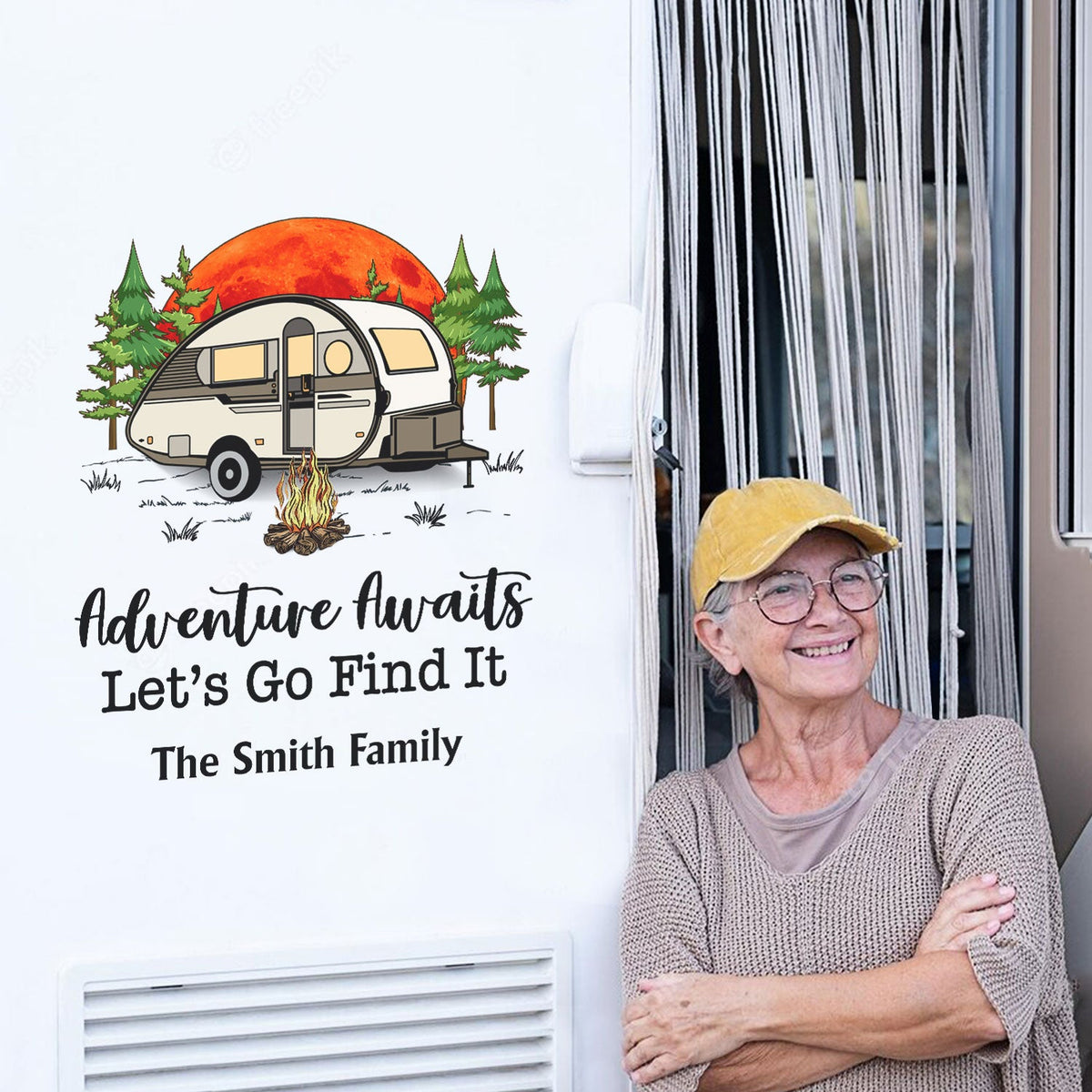 Wanderlust Find What You Love And Let It Save You - Gift For Camping Lovers - Personalized Camping Decal, Decor Decal