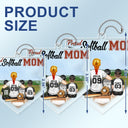 Proud Baseball Softball Mom - Birthday, Loving Gift For Sport Fan, Mom, Mother - Personalized Acrylic Car Hanger
