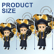 Custom Photo Happy Graduation - Gift For Friends, Children - Personalized Acrylic Car Hanger