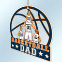 Basketball Dad - Birthday, Loving Gift For Sport Fan, Dad, Father - Personalized Acrylic Car Hanger