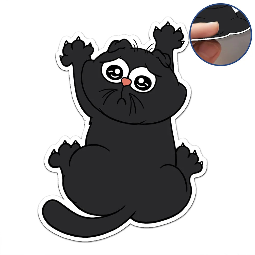 Funny Cat Scratching - Personalized Magnet