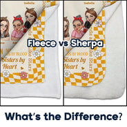 Best Friends Forever Partners In Crime - Personalized Fleece Blanket, Sherpa Blanket
