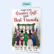 Best Friends There Is No Greater Gift Than Friendship - Christmas Gift For BFF, Sisters - Personalized Custom Folded Greeting Card