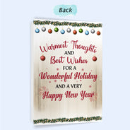 Best Friends Side By Side Or Miles Apart - Christmas Gift For BFF, Sisters - Personalized Custom Folded Greeting Card