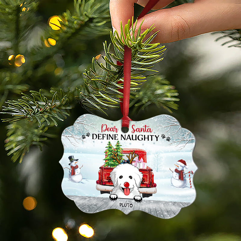 Have Yourself A Furry Little Christmas - Christmas Gift - Dog Lover Gift - Personalized Custom Aluminum Ornament