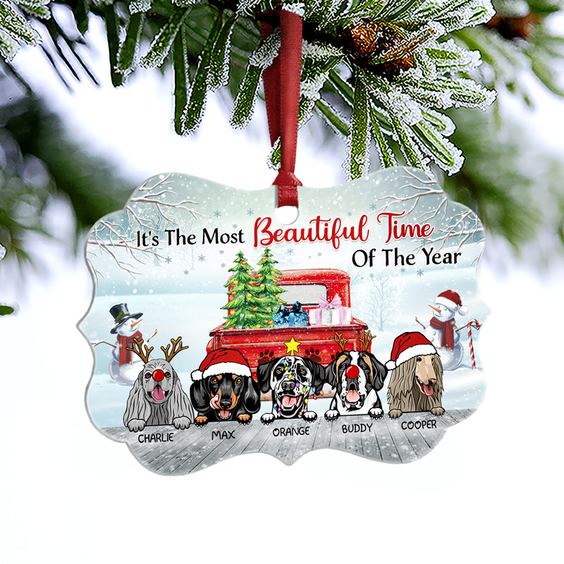 Have Yourself A Furry Little Christmas - Christmas Gift - Dog Lover Gift - Personalized Custom Aluminum Ornament