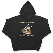 Best Baseball Dad Ever - Father Gift - Personalized Custom T Shirt