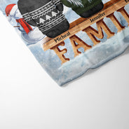 Family Where Life Begins And Love Never Ends - Memorial Gift - Christmas Gift - Personalized Custom Fleece Blanket