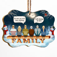 Family Memorial We Miss You - Christmas Gift For Family - Personalized Custom Wooden Ornament
