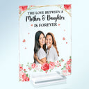 Custom Photo Mother And Children Forever Link - Loving Gift For Mom, Grandma, Nana - Personalized Vertical Rectangle Acrylic Plaque