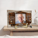 Custom Photo I Am Always With You Window - Loving, Memorial Gift For Family, Siblings, Friends - Personalized 2-Layered Wooden Plaque With Stand