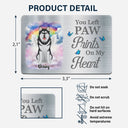 Custom Photo You Left Paw Prints On My Heart - Memorial Gift For Pet Owners, Pet Lovers - Personalized Aluminum Wallet Card