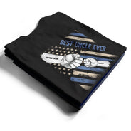 Best Dad, Papa Ever Stars And Stripes - Personalized Back Printed T Shirt