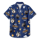 Custom Photo Best Dog Dad Ever Trophy Pet Daddy - Personalized Hawaiian Shirt