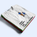 Dad Walking With Kids We Love You Everyday - Personalized T Shirt