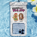 Girls Trip Cheaper Than Therapy Turban Woman Summer Beach - Personalized Waterproof Phone Pouch