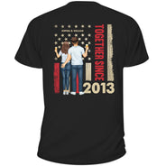 Stars And Stripes Couple Together Since - Loving, Birthday Anniversary Gift For Couples, Spouse, Husband, Wife - Personalized T Shirt