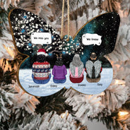 We Miss You - Christmas Memorial Grief Gift - Personalized Custom Shaped Wooden Ornament
