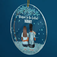 Blessed To Be Call Nana - Christmas Gift For Grandma, Mom, Mother - Personalized Circle Acrylic Ornament