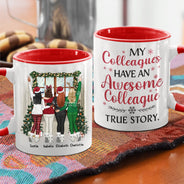 My Sister Has An Awesome Sister True Story - Christmas Gift For Girl, Bestie, Family - Personalized Accent Mug