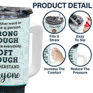 Nurse A Person Strong Enough To Tolerate Everything - Gift For Nurses - Personalized 40oz Tumbler With Straw
