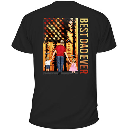 Best Dad Papa Ever - Birthday Gift For Father, Grandpa - Personalized T Shirt