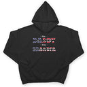 First Dad Now Papa Stars And Stripes - Gift For Father, Grandpa, Grandfather - Personalized T Shirt