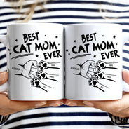 Best Dog Dad Ever Hand Punch - Personalized Mug