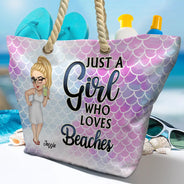 Retired See You At The Beach - Personalized Beach Bag