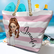 Summer Is Calling Beach Vacation - Personalized Beach Bag