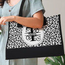 Monogram Name Custom - Personalized Canvas Tote Bag