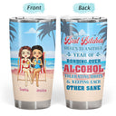 Salty Lil' Beaches Booze Bestie - Gift For Best Friend - Personalized Custom Tumbler