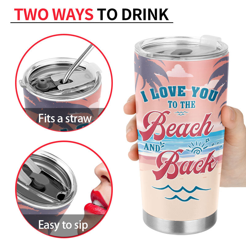 Salty Lil' Beaches Booze Bestie - Gift For Best Friend - Personalized Custom Tumbler