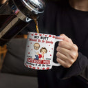 Gift For Couples,Old Couples,Gift For Husband,Gift For Wife,Gift For Boyfriend,Gift For Girlfriend,Love - My Butt Would Be So Lonely Without You Couple - Personalized White Edge-to-Edge Mug