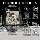 Gift For Bestie,Old Best friends,Gift For Sisters,Happy - Custom Photo Besties Funny Right In The Throat - Personalized Stemless Wine Glass