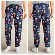 Gift For Father,Gift For Grandpa,Gift For Mother,Gift For Grandma,Happy,Baseball,Photo,Icon - Custom Photo Stars & Stripes Best Baseball Mom Dad Ever - Personalized Pajama Pants