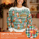 Christmas,Custom Photo,Family,Cut-Face Photo,Happy - Custom Photo The Cookie Crew Family - Personalized Unisex Ugly Sweater