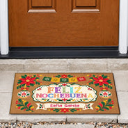 Christmas,Custom Text,Family,Happy - Regalo De Navidad Para Familia Latina - Personalized Feliz Navidad Doormat
