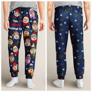 Christmas,Gift For Grandpa,Gifts For Him,Happy,Icon - Christmas Gift For Grandpa Papa - Personalized Grandkids Snowman Pajama Pants