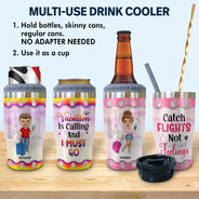 Just A Girl Boy Who Loves Traveling Cruising - Birthday Gift For Him, Her, Kid, Friends, Family, Trippin', Vacation Lovers - Personalized Custom Triple 3 In 1 Can Cooler