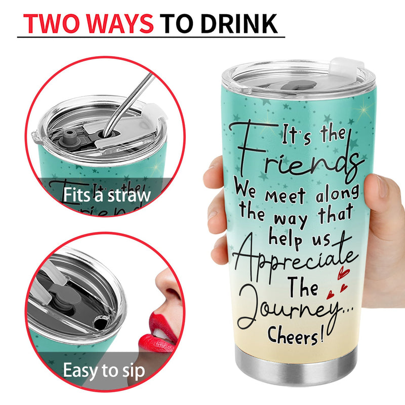 We'll Be Friends Until We're Old And Senile - Gift For Besties, Best Friends - Personalized Tumbler