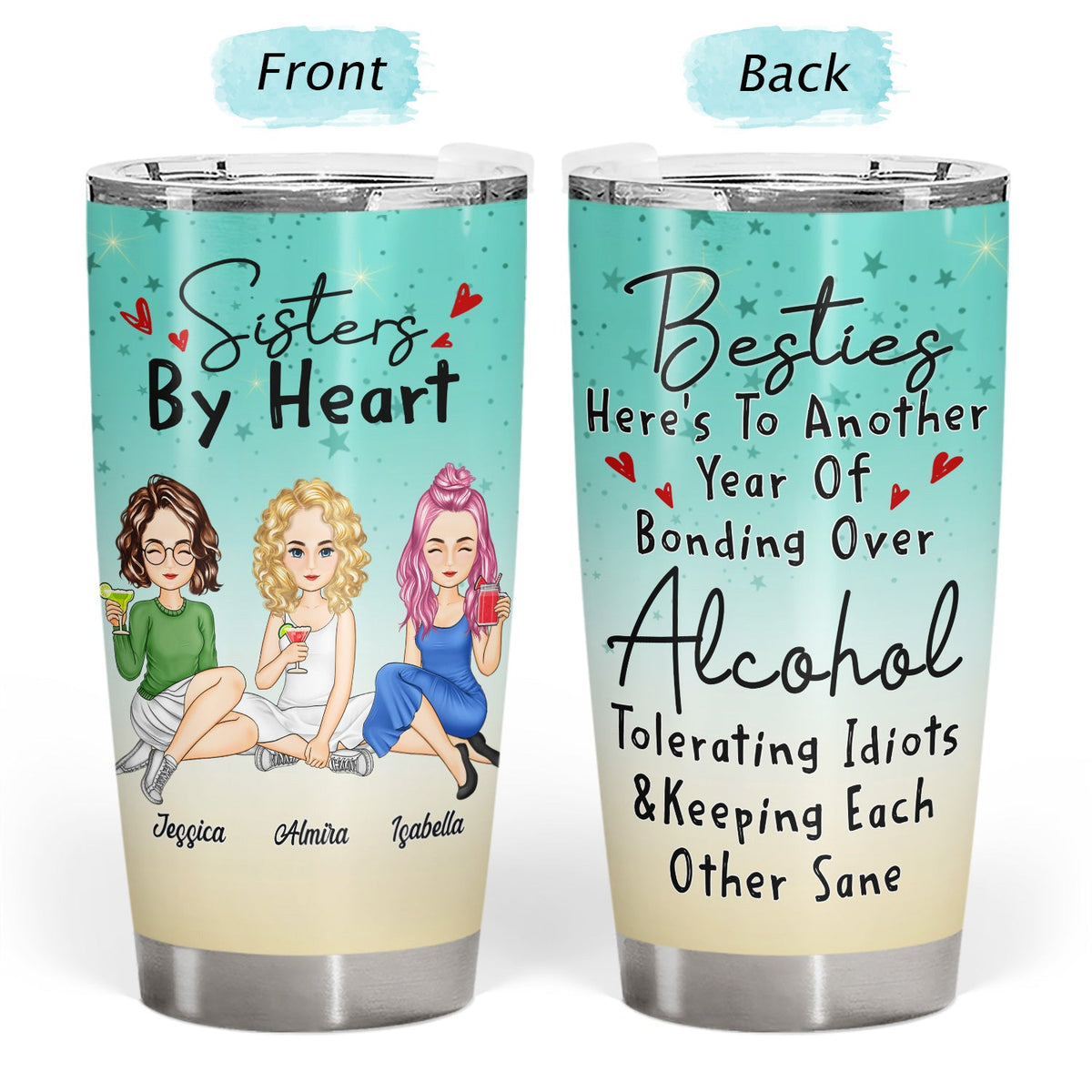 We'll Be Friends Until We're Old And Senile - Gift For Besties, Best Friends - Personalized Tumbler