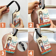 And So The Adventure Begins - Personalized Luggage Tag