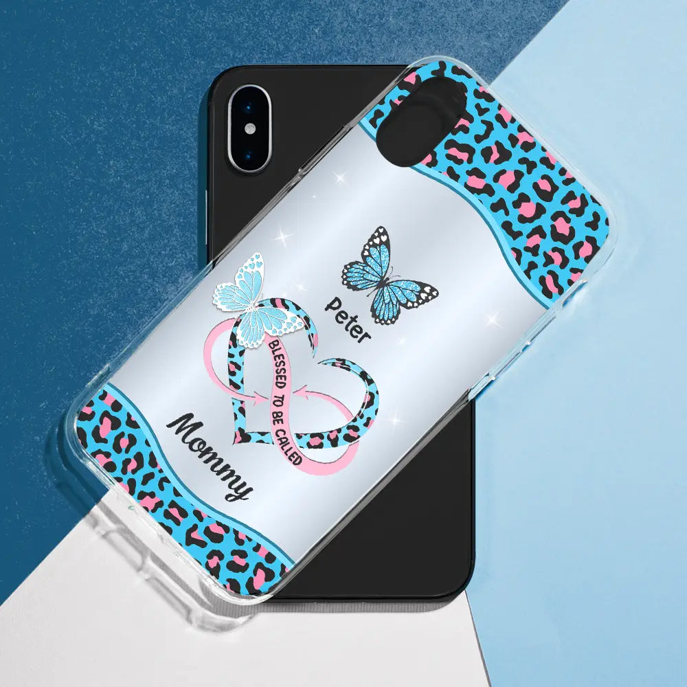 Blessed To Be Called Grandma Mom - Personalized Clear Phone Case