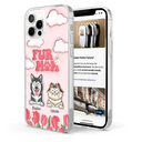 Dog Mom Cat Mom Fur Mom Flower - 3D Inflated Effect Printed Personalized Clear Phone Case