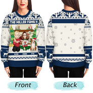 Merry Christmas Family - Personalized Unisex Ugly Sweater