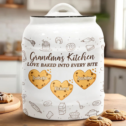 Love Baked Into Every Bite - Personalized Cookie Jar