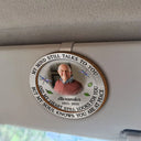 Memorial,Sad,Family - Custom Photo Memorial My Mind Still Talks To You - Personalized Custom Shaped Car Visor Clip